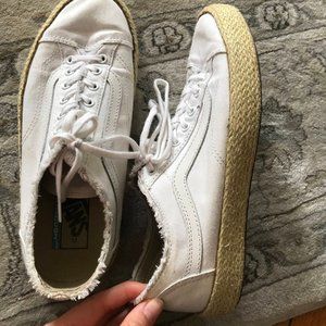 White Espadrille Vans